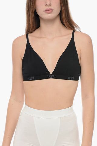 Solid Color FRANCIS Triangle Bra with Logoed Band