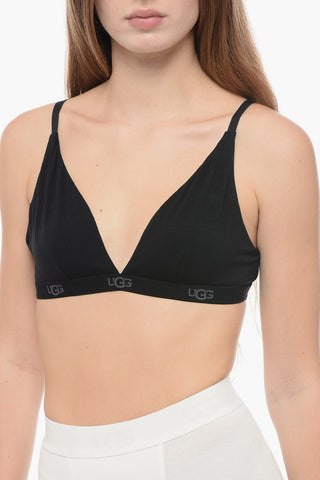Solid Color FRANCIS Triangle Bra with Logoed Band