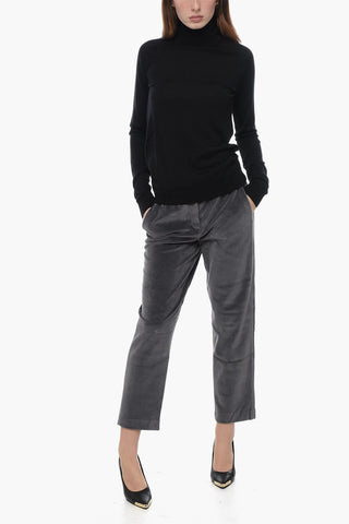 Solid Color Turtleneck Sweater