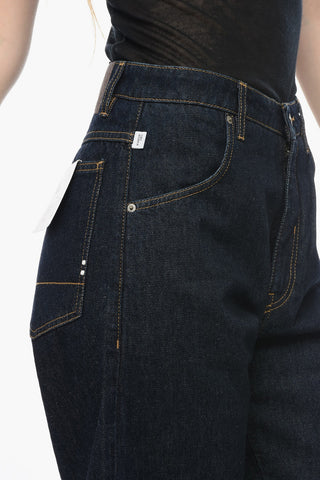 Straight Leg GIULIAN Denims with Visible Stitching 17.5cm