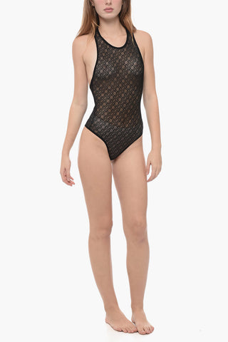 Body Aus Mesh Mit Monogramm