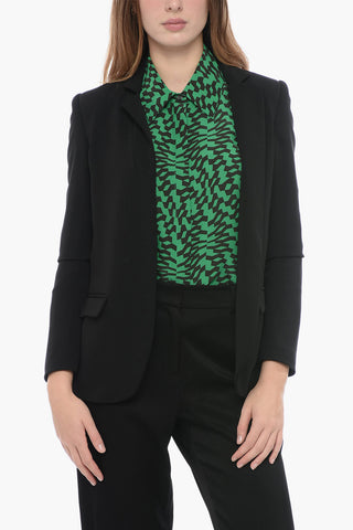 Blazer Open Front in Tinta Unita