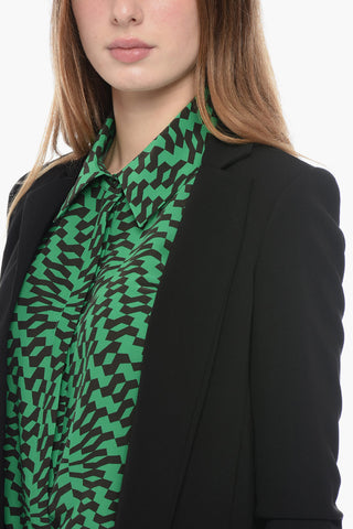 Blazer Open Front in Tinta Unita