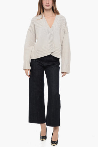 Cardigan in Lana e Cashemere con Scollo a V