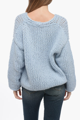 Maglia in Lana Merino con Scollo a V