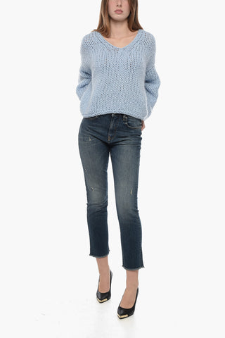 Maglia in Lana Merino con Scollo a V