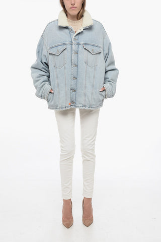 LEVIS Denim UNISEX Jacket with faux Fur