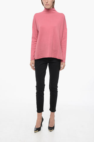 Cashmere Turtleneck Sweater with Side Slits