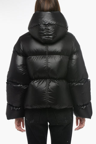 Puff Down-Jacket with Tutleneck