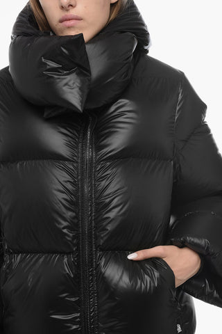 Puff Down-Jacket with Tutleneck