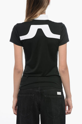 Technical Fabric CASSIE Polo Shirt with Contrasting Collar