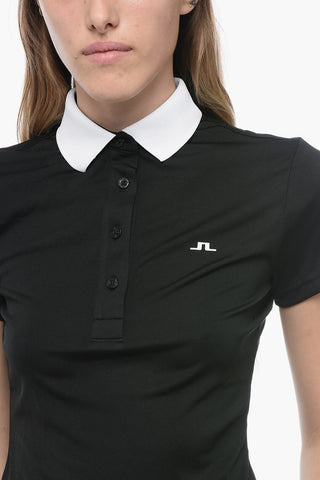 Technical Fabric CASSIE Polo Shirt with Contrasting Collar