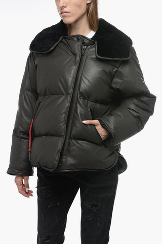 Padded Leather Jacket