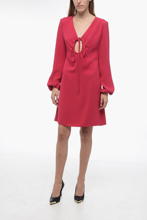 Vestito a Trapezio con Dettaglio Allacciato