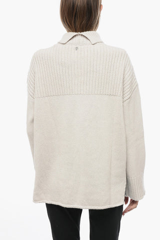 Asymmetrical Turtleneck Sweater