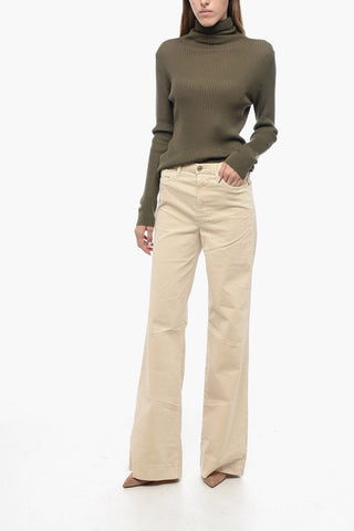 Pantaloni 5 Tasche in Velour