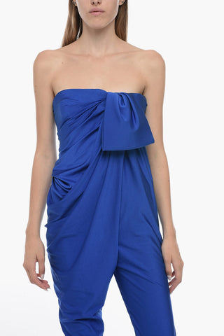 Draped Jumpsuit with Decorative Detail