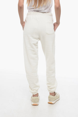 Fleeced-Cotton Joggers with Drawstring Waist