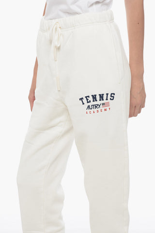 Fleeced-Cotton Joggers with Drawstring Waist