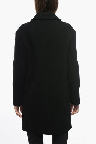 Blended Virgin Wool LANNA Coat with Double-Brest Desing