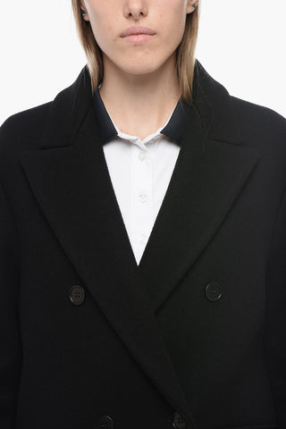 Blended Virgin Wool LANNA Coat with Double-Brest Desing