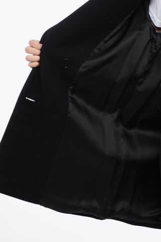 Blended Virgin Wool LANNA Coat with Double-Brest Desing