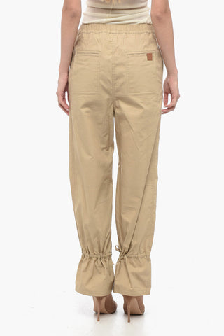 Pantaloni Cargo con Coulisse alle Caviglie