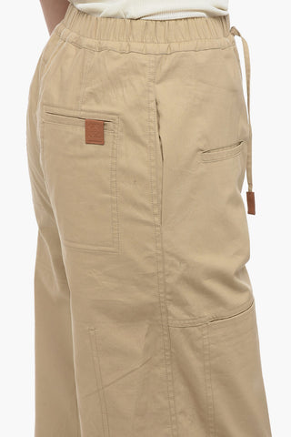 Pantaloni Cargo con Coulisse alle Caviglie