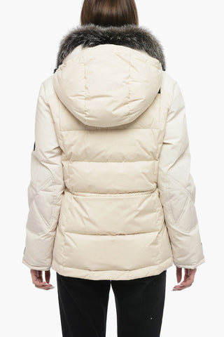 YS ARMY Quilted Down-Jacket with Fur Removable Collar