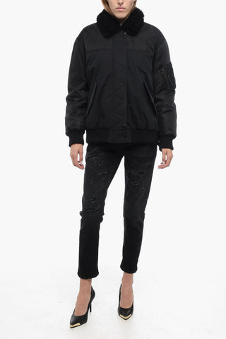 YS ARMY Double Fabric Bomber with Fur Removable Lining