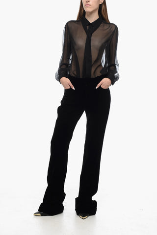 Velvet Flared Pants