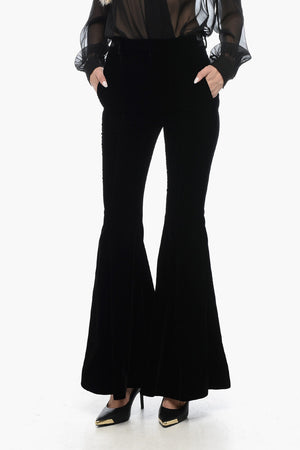 Velvet Flared Trousers
