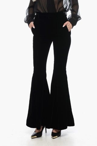 Velvet Flared Trousers