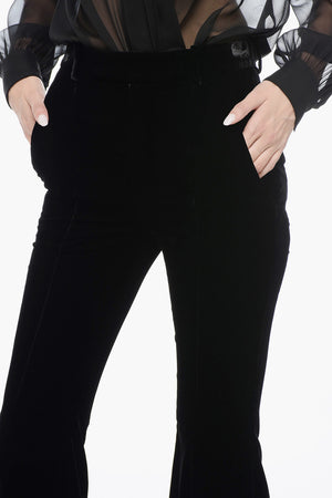 Velvet Flared Trousers