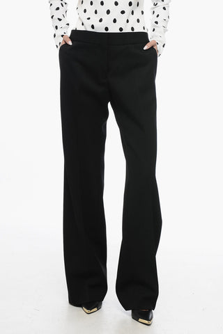 Grain de Poudre Wool Pants with Relaxed Fit