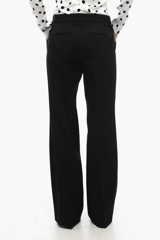 Grain de Poudre Wool Pants with Relaxed Fit