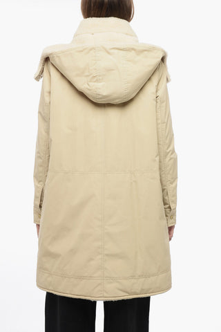Pile-Borg Paded Parka with Hanger Detail