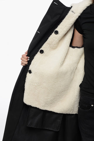 YS ARMY Parka Jacket with Pile-Borg Lining