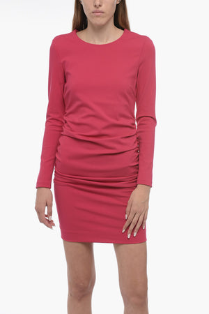 Mini-Stretch-Kleid mit drapiertem Detail