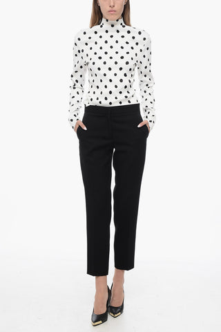 Cropped-Hose Mit Einer Bundfalte
