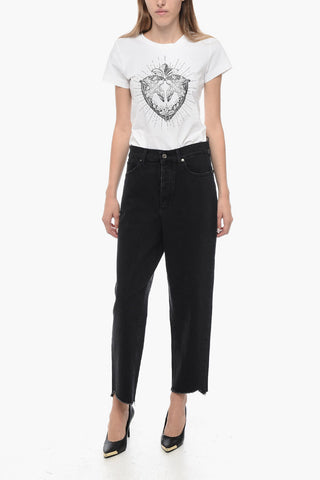 Wide Leg DYLAN Denims with Silver Buttons 19cm