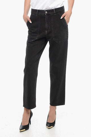 High-Waisted Dark Wash CLEO Jeans 18cm