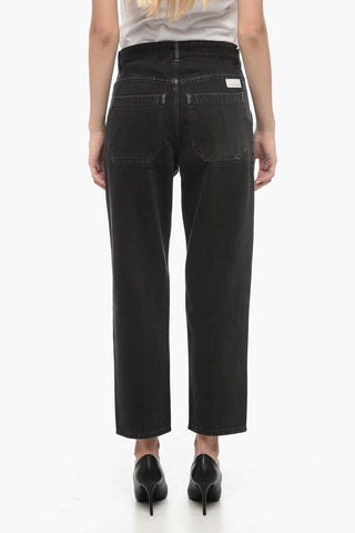 High-Waisted Dark Wash CLEO Jeans 18cm