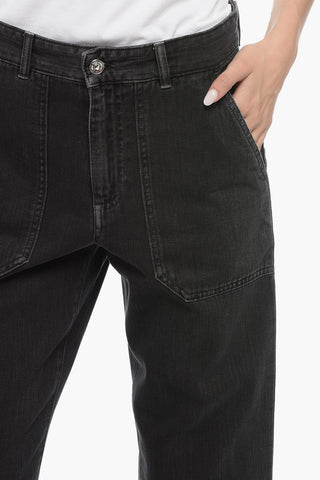 High-Waisted Dark Wash CLEO Jeans 18cm
