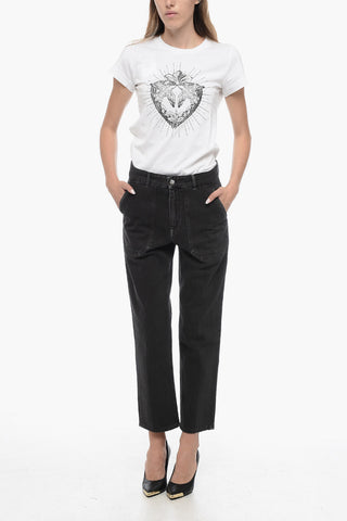 High-Waisted Dark Wash CLEO Jeans 18cm