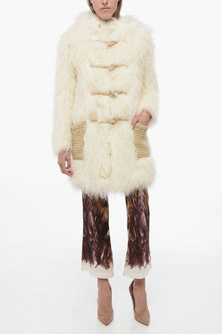Faux-fur Montgomery Coat
