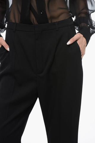 Wool Cropped Pants