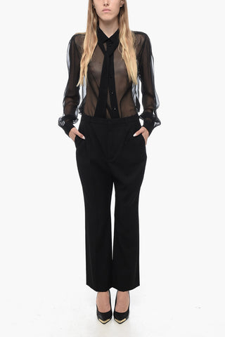 Wool Cropped Pants