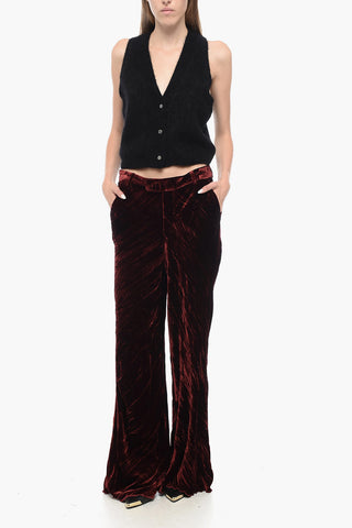 Ribbed Knitted V-Neck Vest