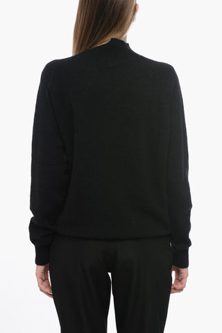Solid Color Turtleneck Sweater